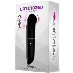 LATETOBED Stimulateur de clitoris Denzel 13 x 2.8cm Noir